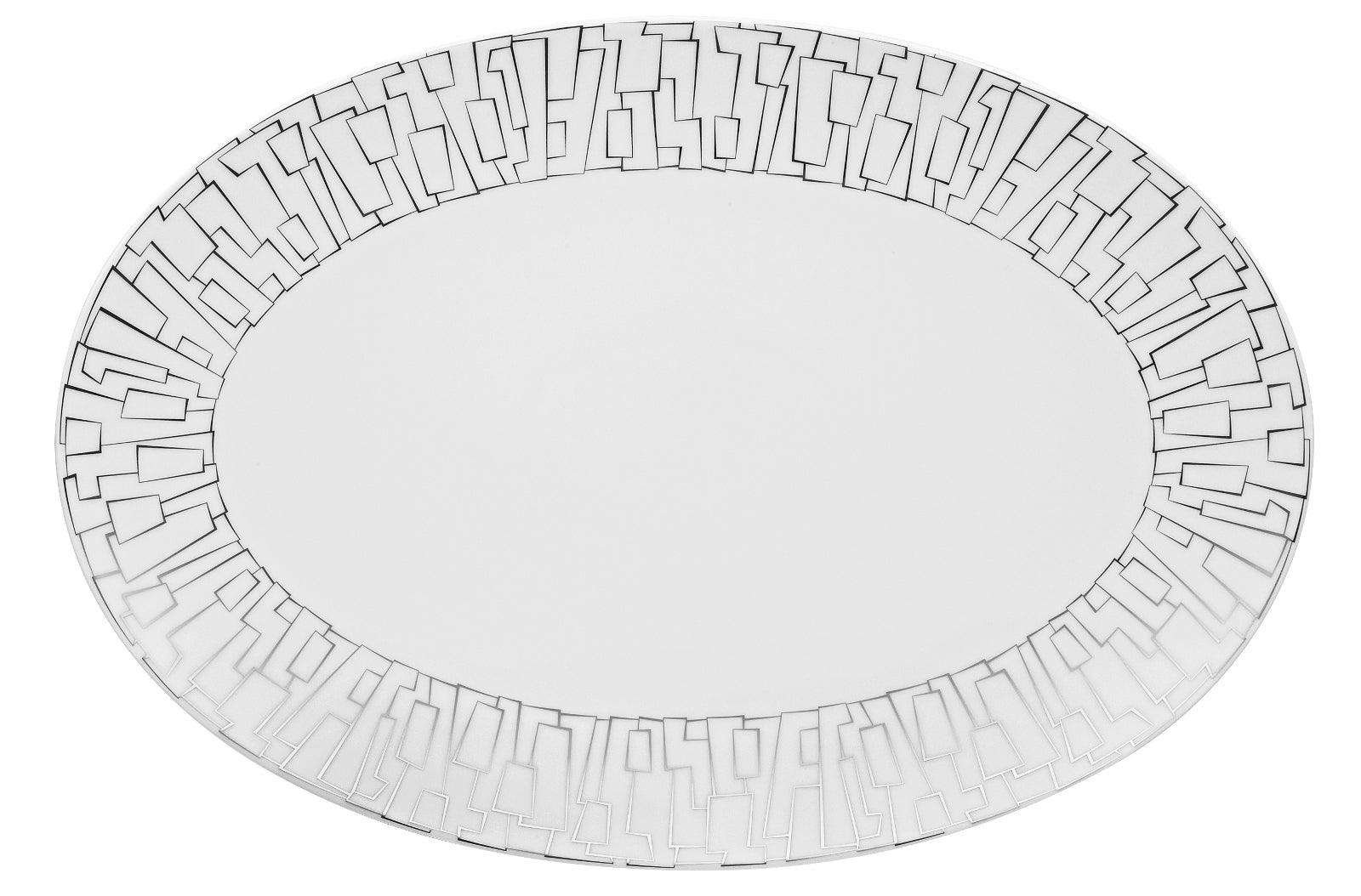 Rosenthal TAC Gropius Skin Platin Platte 38 cm