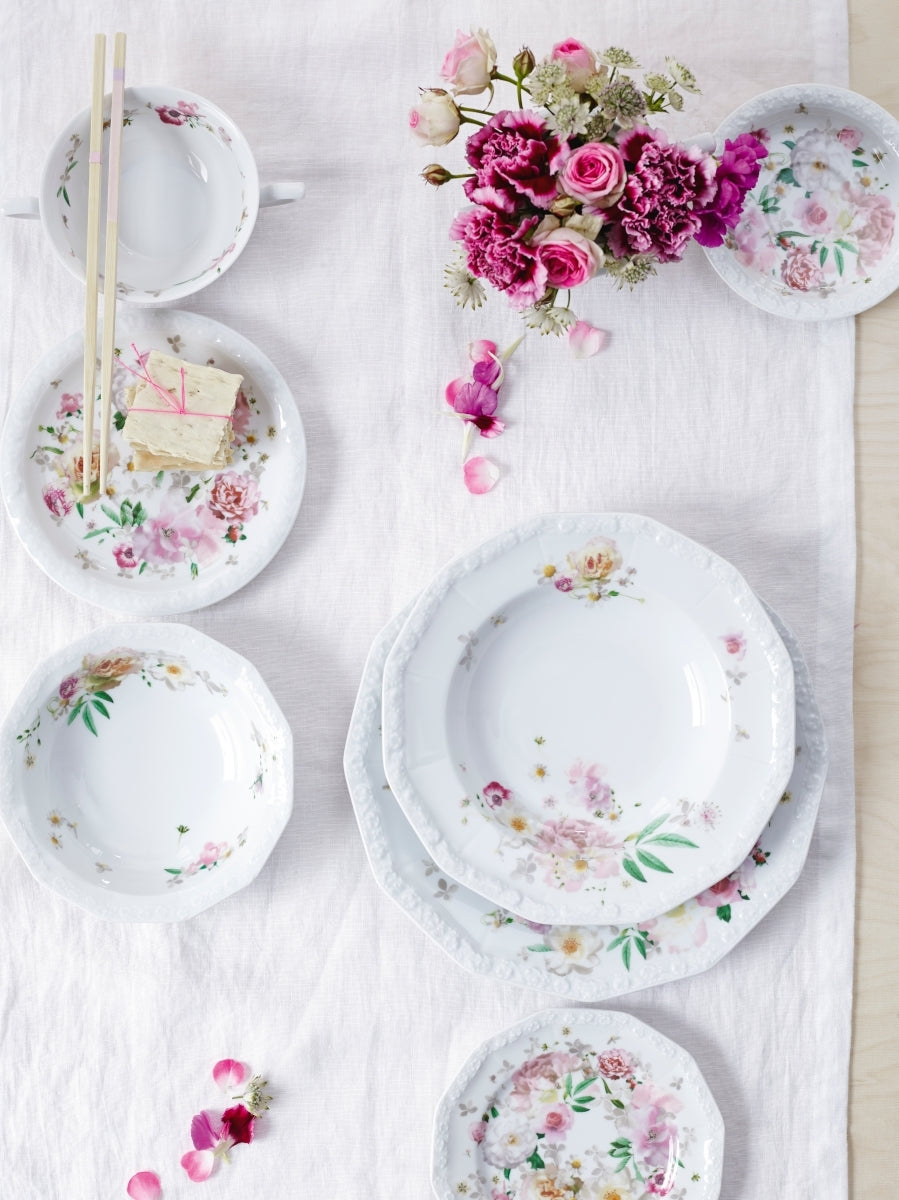 Rosenthal Maria Pink Rose Suppenteller 23 cm – Tischideen & Ambiente