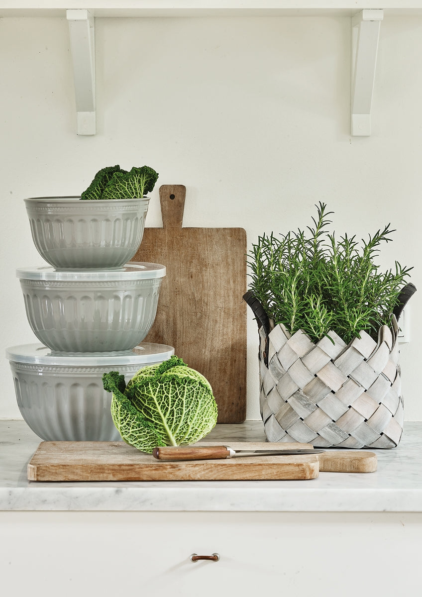 Greengate Alice Schüssel mit Deckel grey Set3