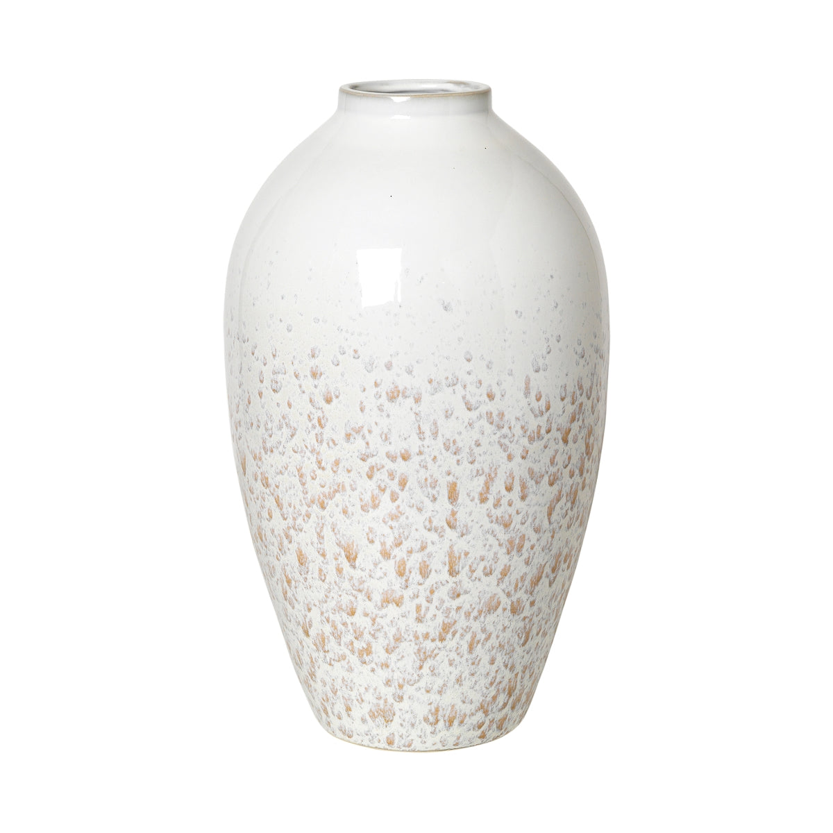 Broste Copenhagen Ingrid Vase L Keramik Rainy Day / Indian Tan 40 cm