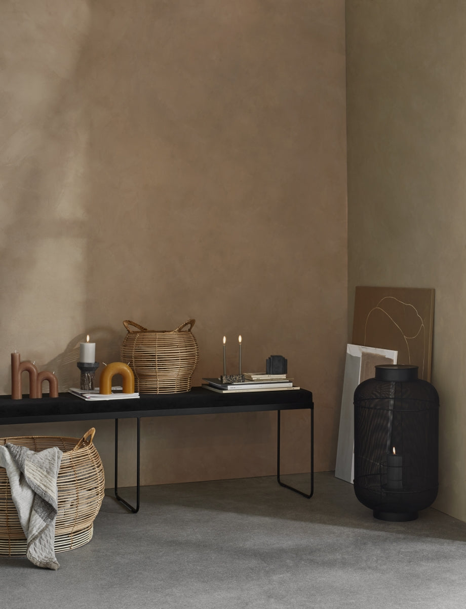 Broste Copenhagen Bull Laterne Metall/Glas black 50 cm