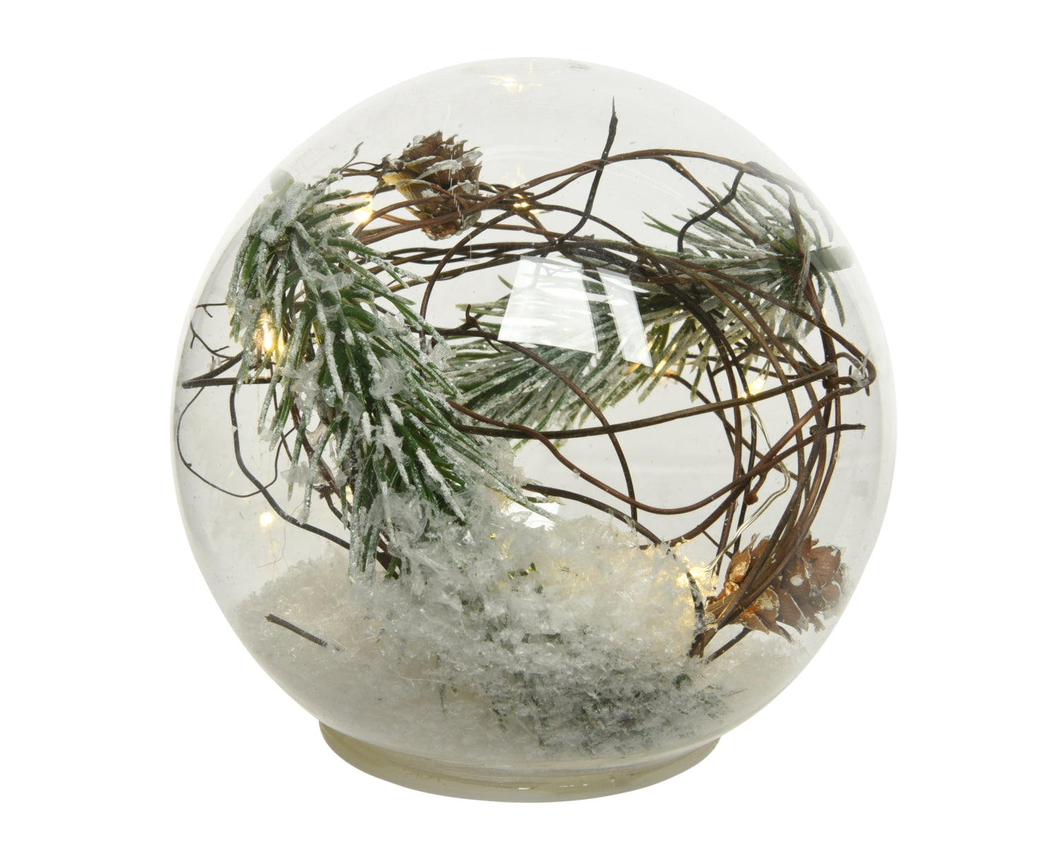 Lumineo Micro LED Glaskugel stehend 12 cm