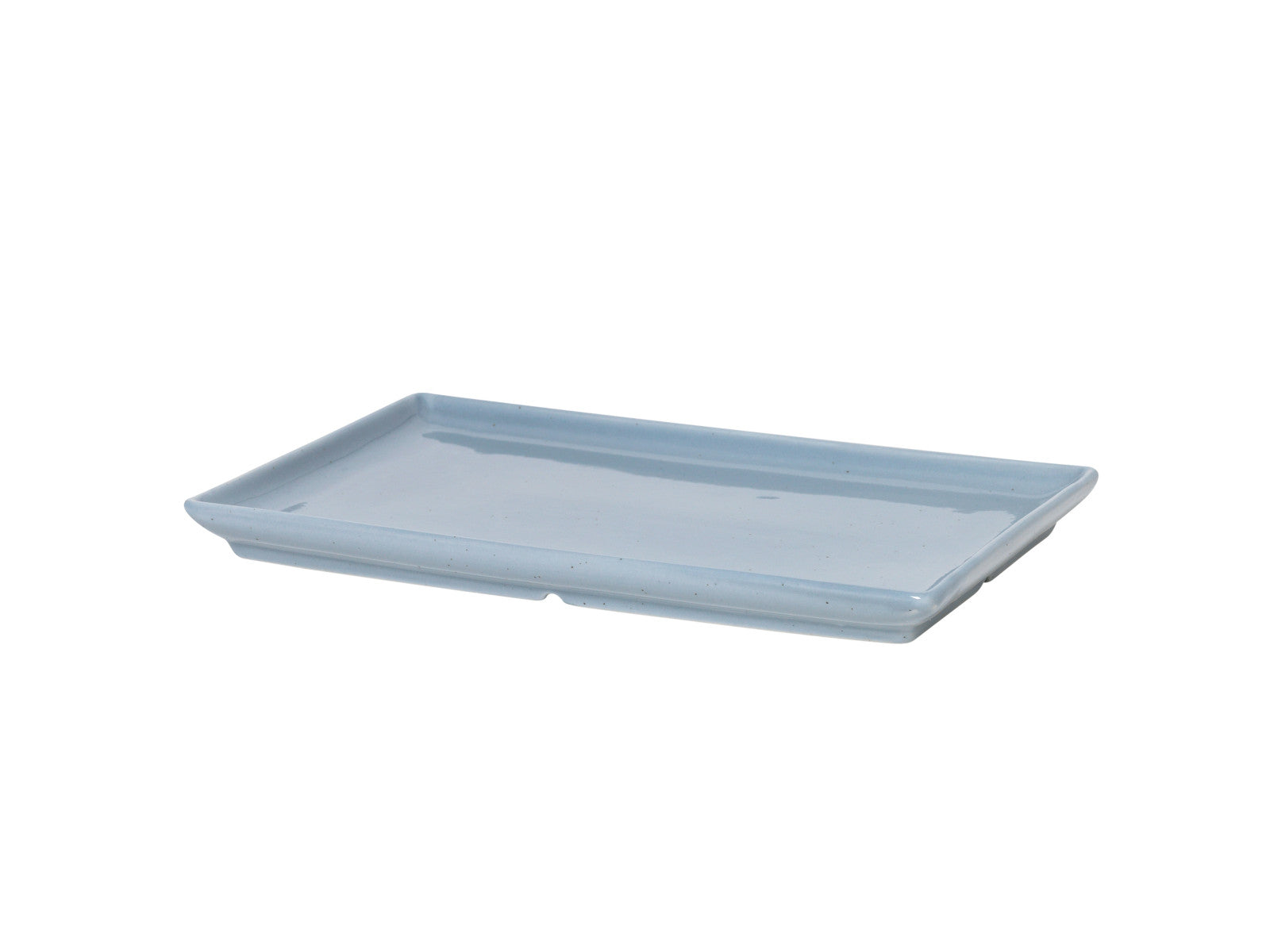 Broste Copenhagen Eli Soft Blue Teller eckig 20 cm