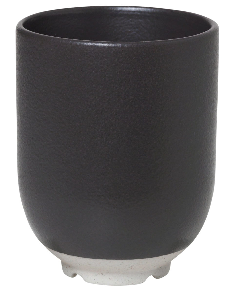 Broste Copenhagen Eli Mat Charcoal Becher ohne Henkel 0,2 l