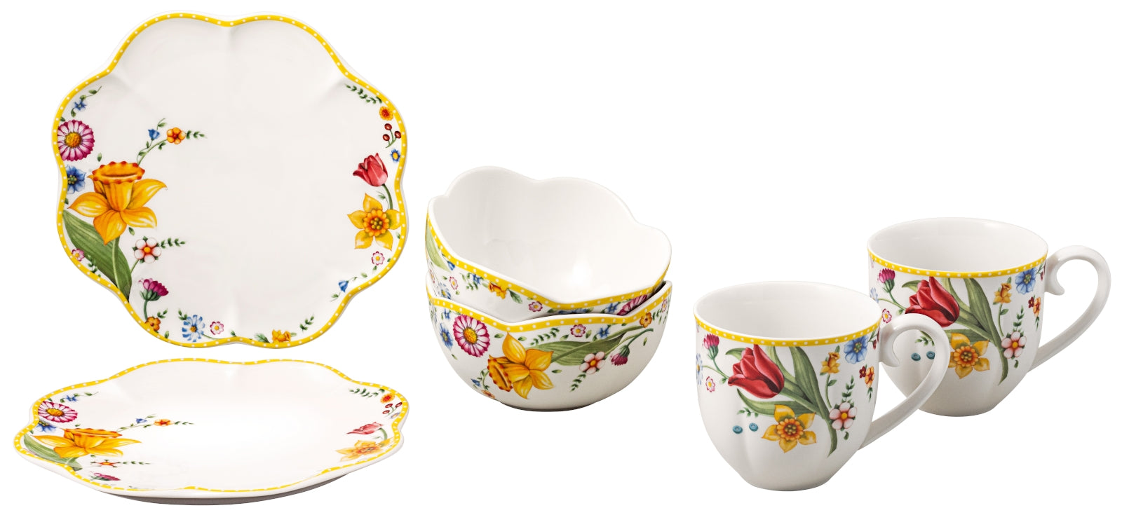 Villeroy & Boch Spring Awakening Frühstücks-Set für 2, 6tlg.