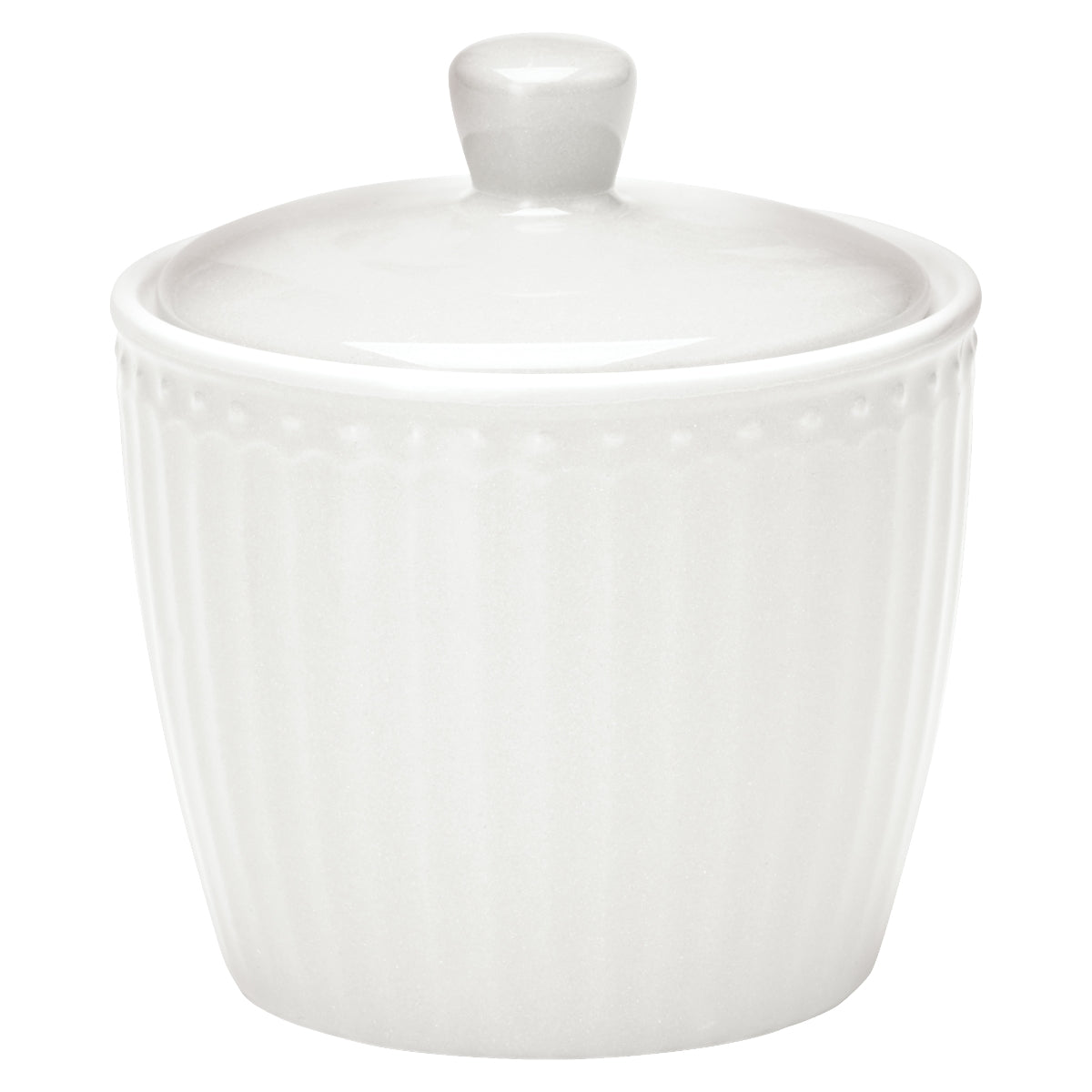 Greengate Alice Zuckerdose white 10 cm