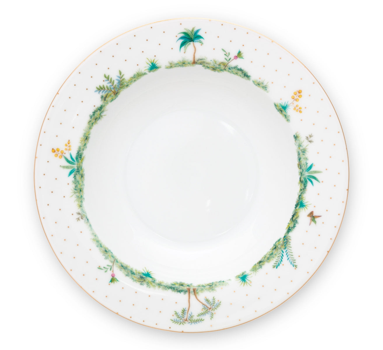 PIP STUDIO Jolie Dots Gold Teller tief 21,5 cm