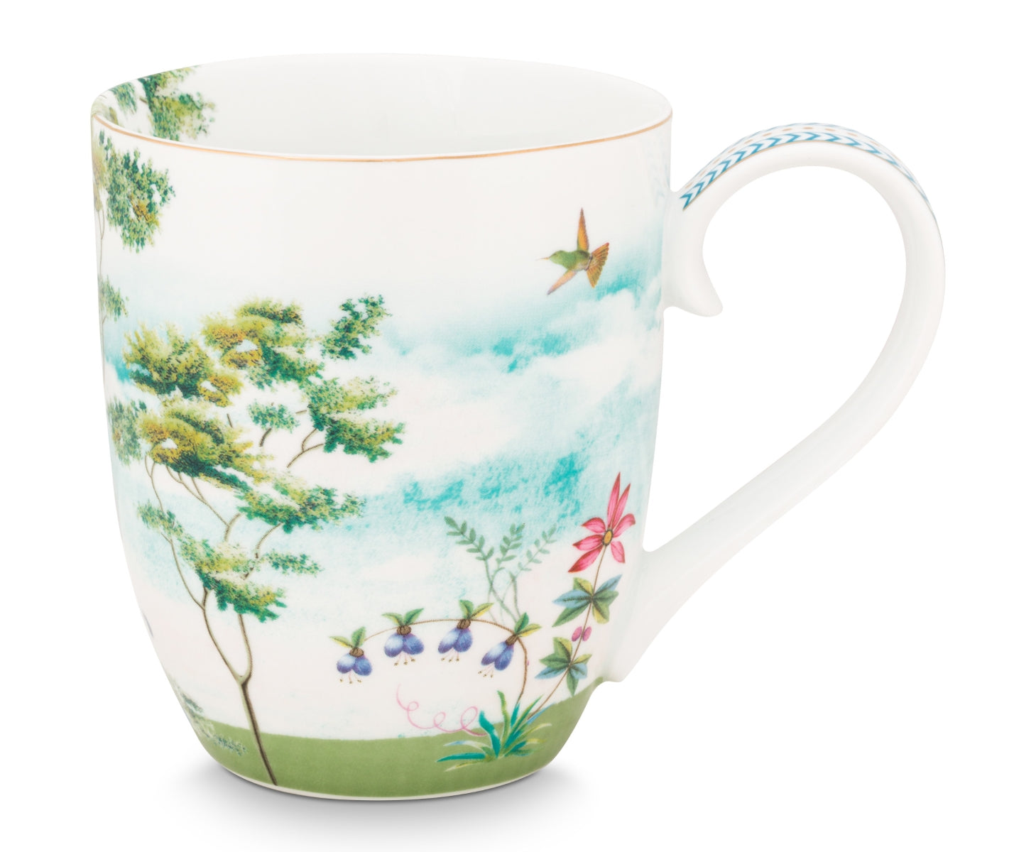 PIP STUDIO Jolie Heron Becher mit Henkel XL 0,45 l