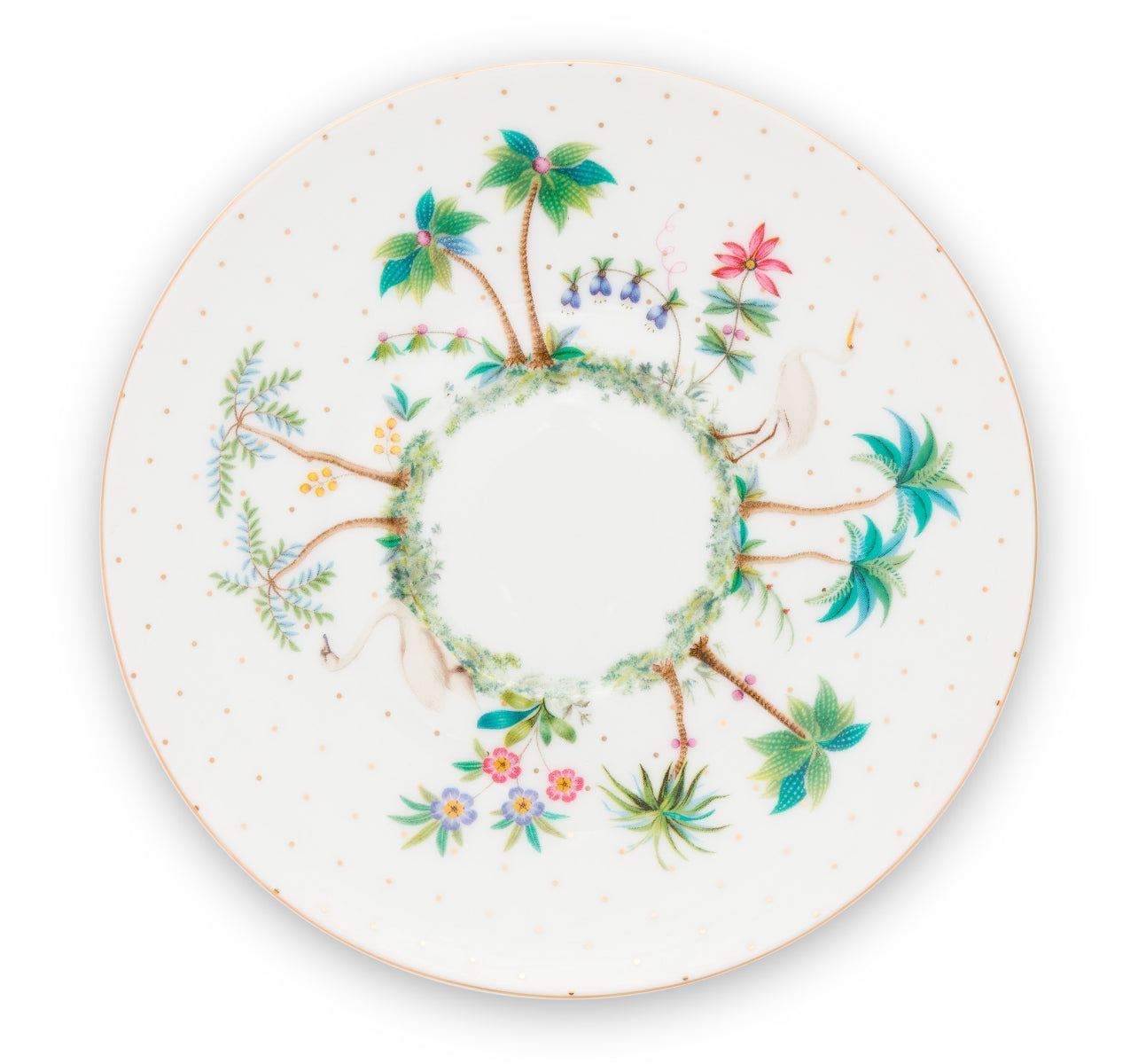 PIP STUDIO Jolie Dots Gold Tasse & Untertasse 0,28 l