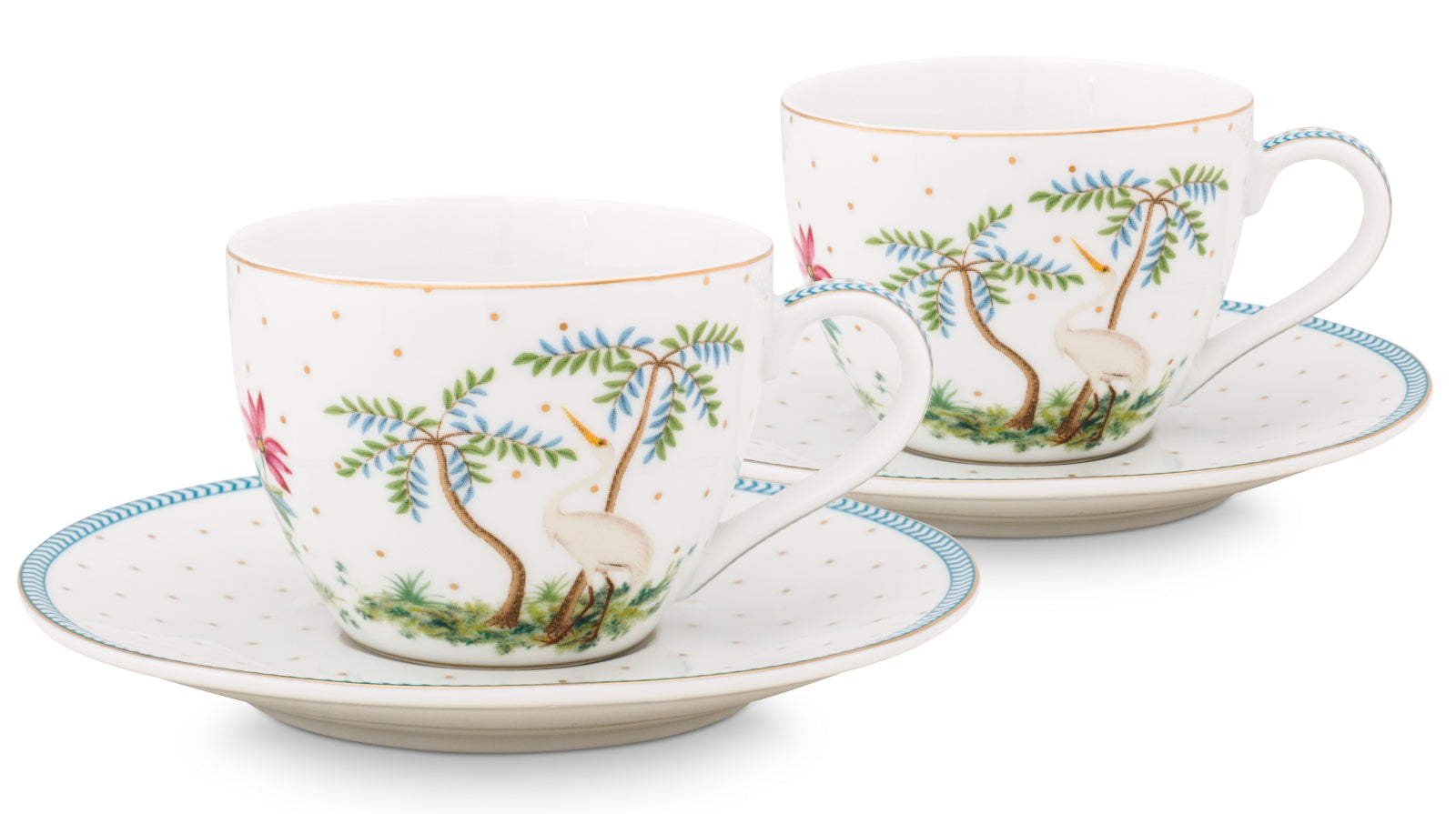 PIP STUDIO Jolie Dots Gold Espressotasse & Untertasse Set2