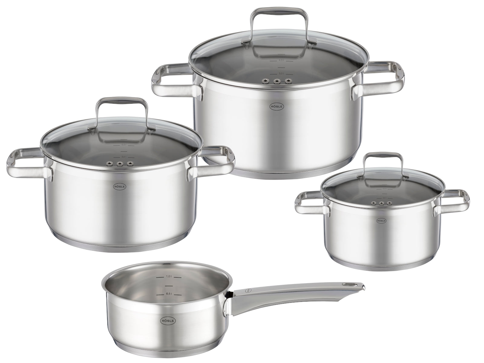 Rösle CHARM Edelstahl Topf-Set 4-tlg.