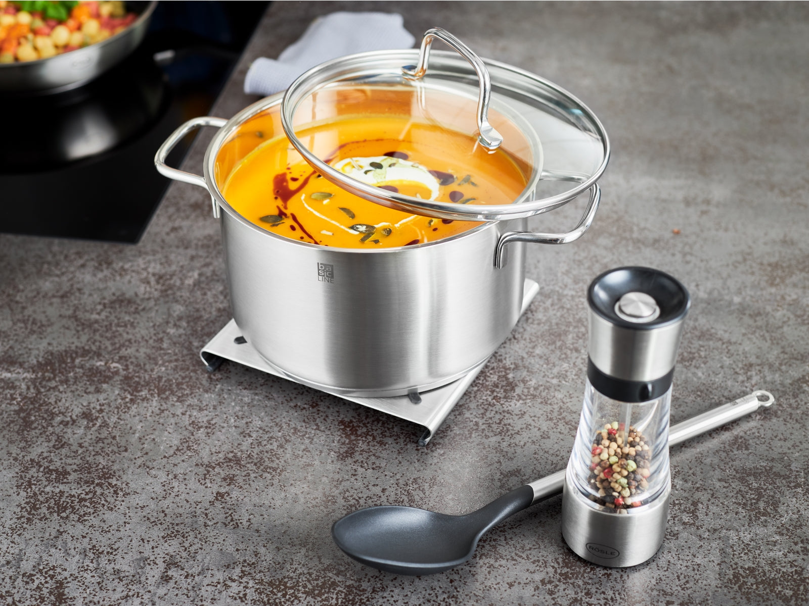 Rösle Gewürzmühle mit 5 Mahlgrad-Stufen 18 cm