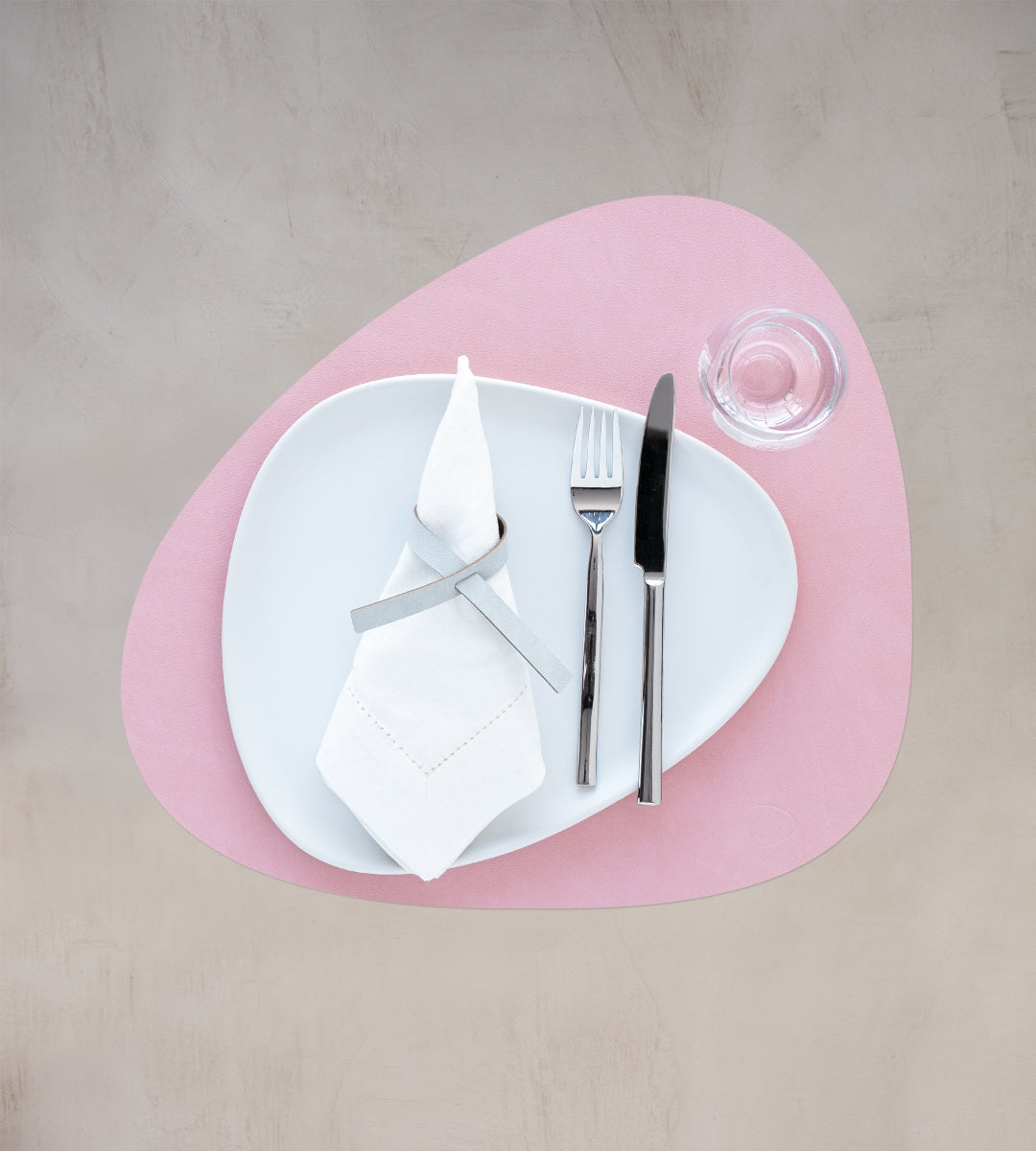 LIND DNA NUPO Tischset Curve L rose 37 x 44 cm