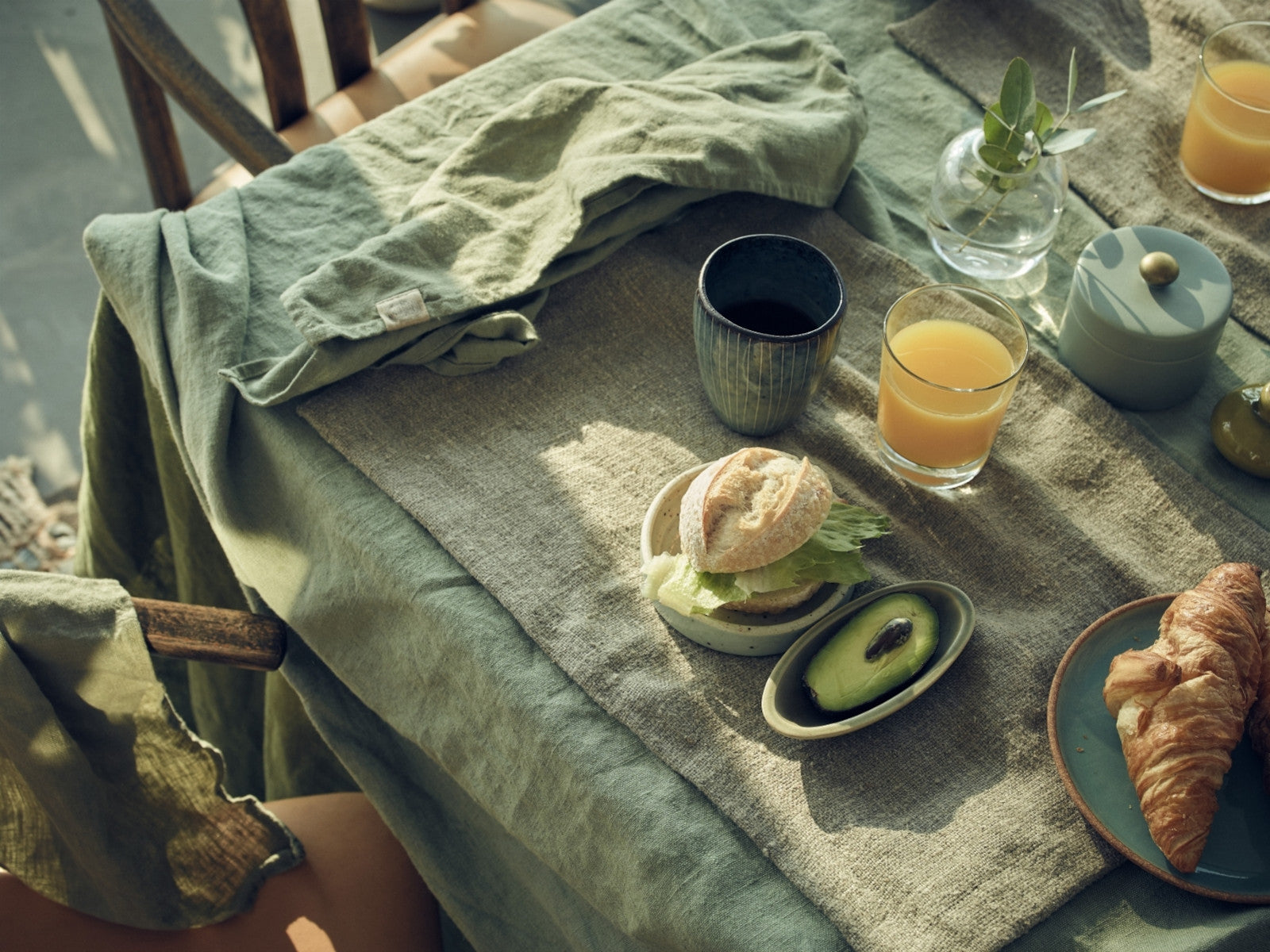 Lovely Linen Lovely Strandtuch avocado 145 x 200 cm (1 Stück) Lifestyle 