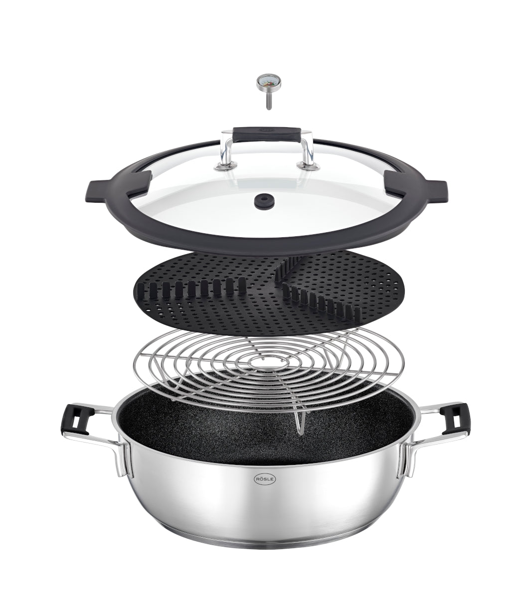 Rösle Silence® Pro Aroma Dampfgarer Edelstahl 28 cm - Produktbild 2