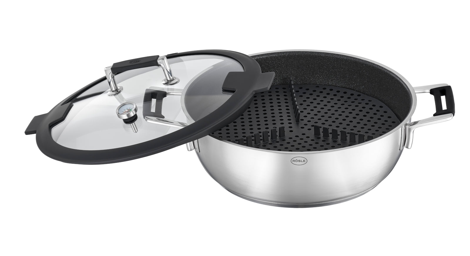 Rösle Silence® Pro Aroma Dampfgarer Edelstahl 28 cm - Produktbild 3