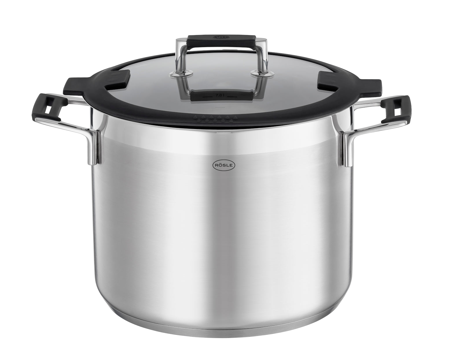 Rösle Silence® Pro Kochtopf hoch mit Deckel 24 cm