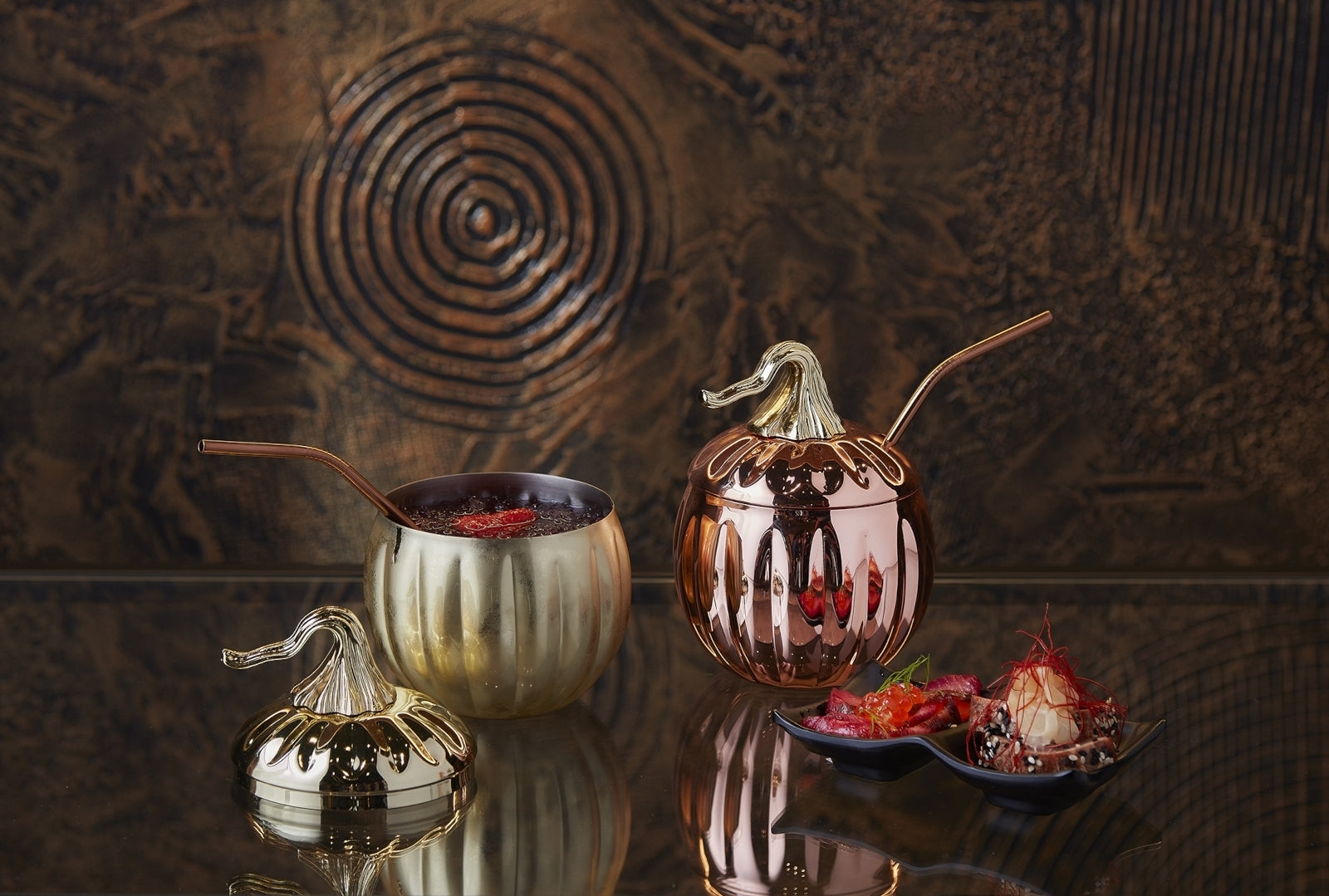 Paderno Bar Utensils Rührer Eule gold Set4 Lifestyle 2