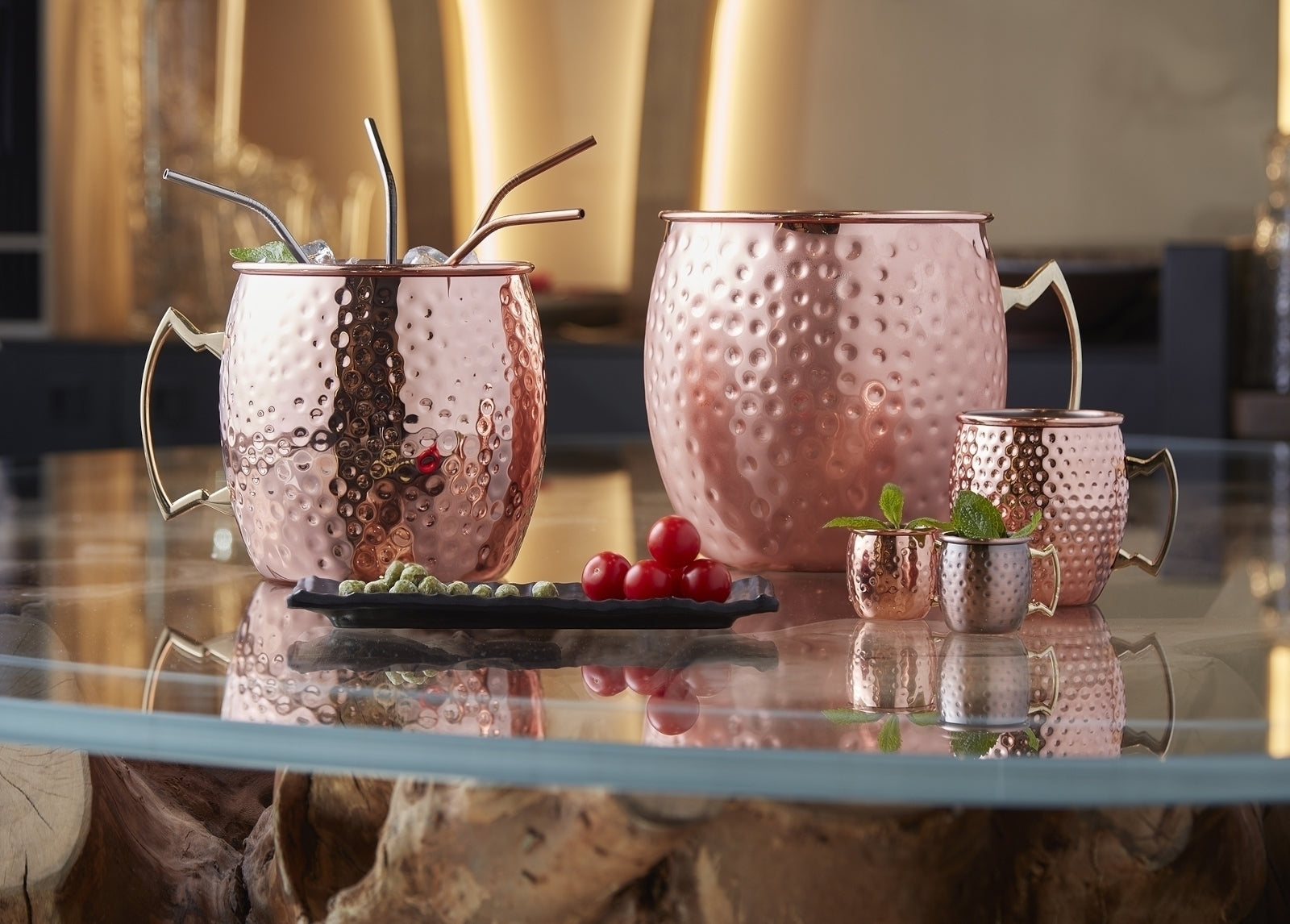 Paderno Bar Utensils Margarita/Cocktailglas schwarz 0,22 l Lifestyle 1