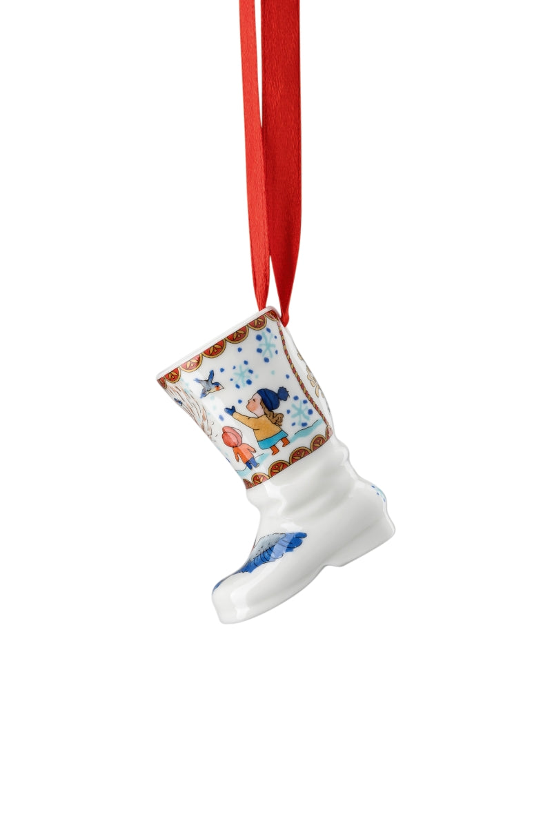 Hutschenreuther Sammelserie 21 Kinder mit Baum Ministiefel