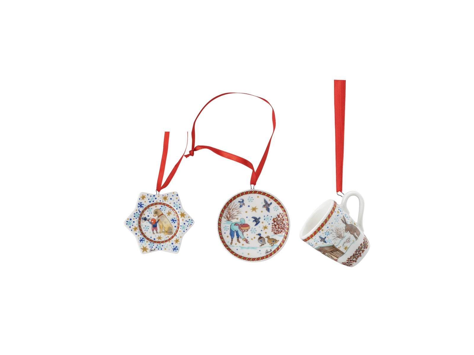 Hutschenreuther Sammelserie 21 Weihnachtsgaben Mini-Becher 3tlg