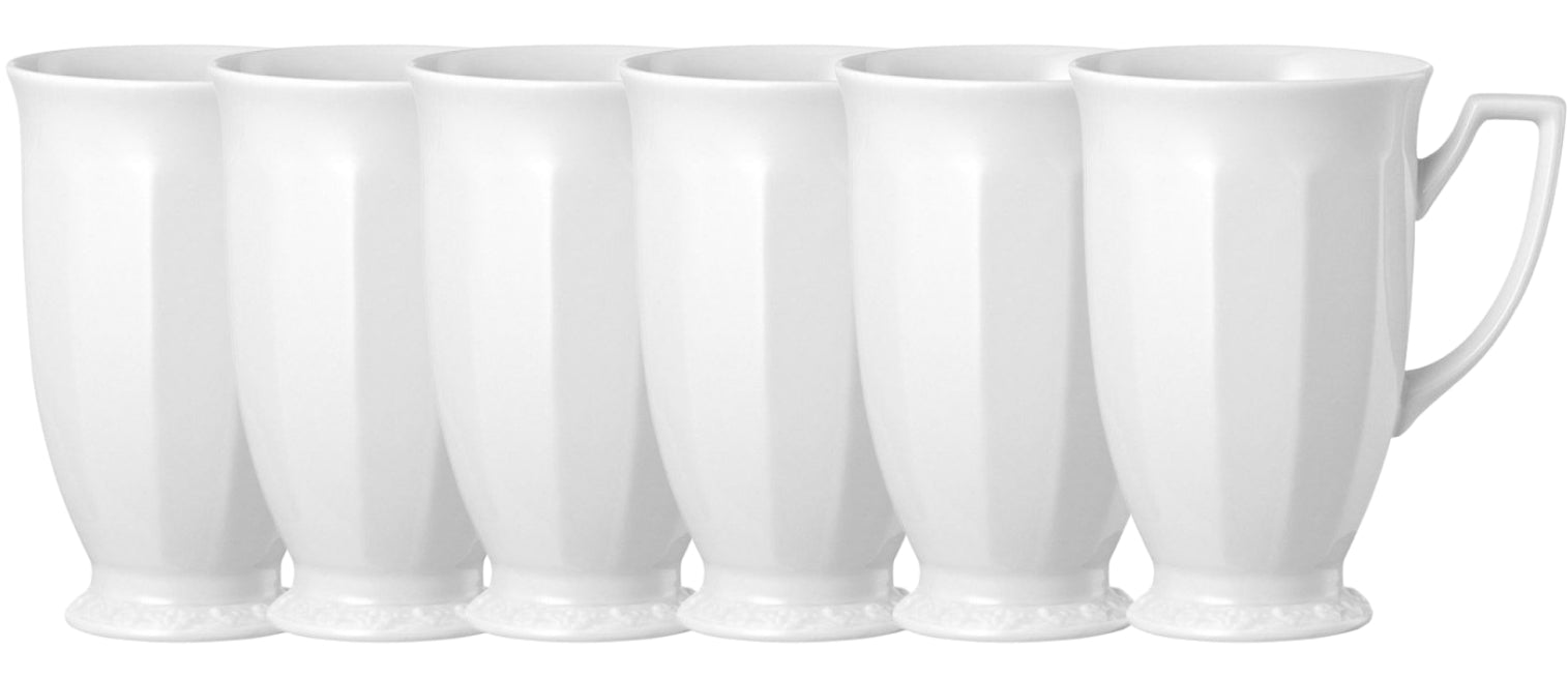 Rosenthal Maria Weiss Schokobecher Set 0,33 l 6tlg.