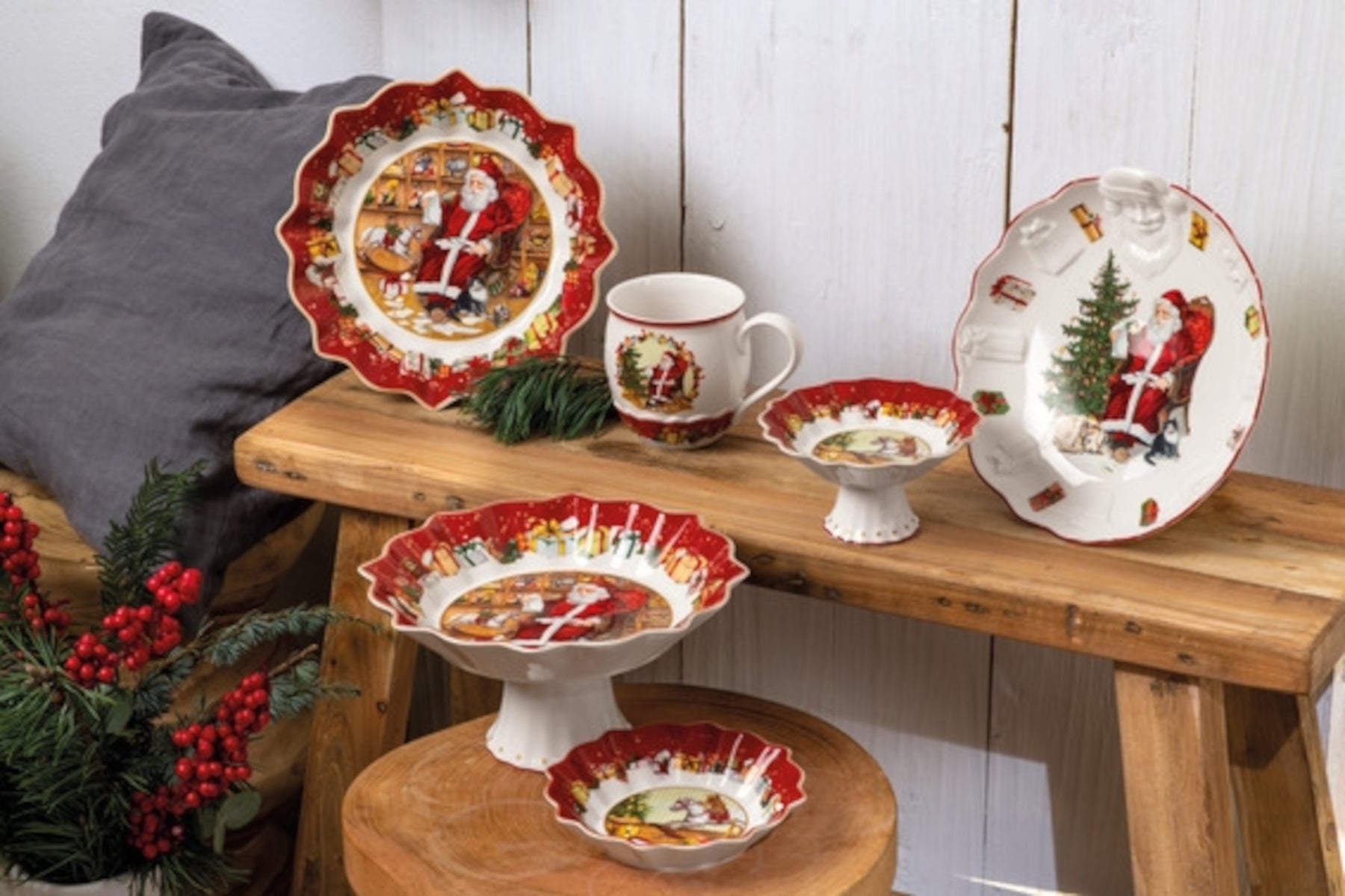 Villeroy & Boch Toy's Fantasy Schale Santa Relief Wunschzettel Lifestyle 3