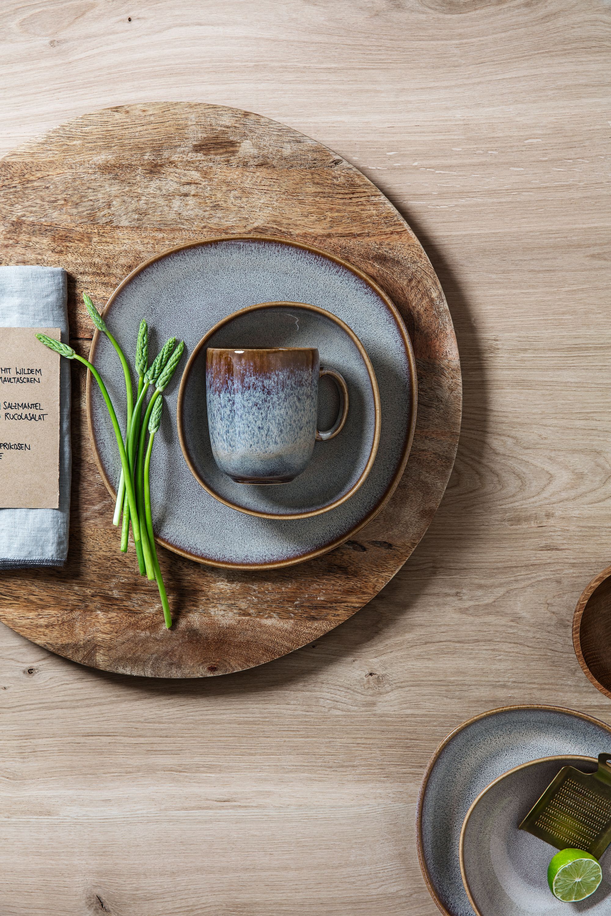 like. by Villeroy & Boch Lave beige Becher mit Henkel Set 0,4 l 6tlg