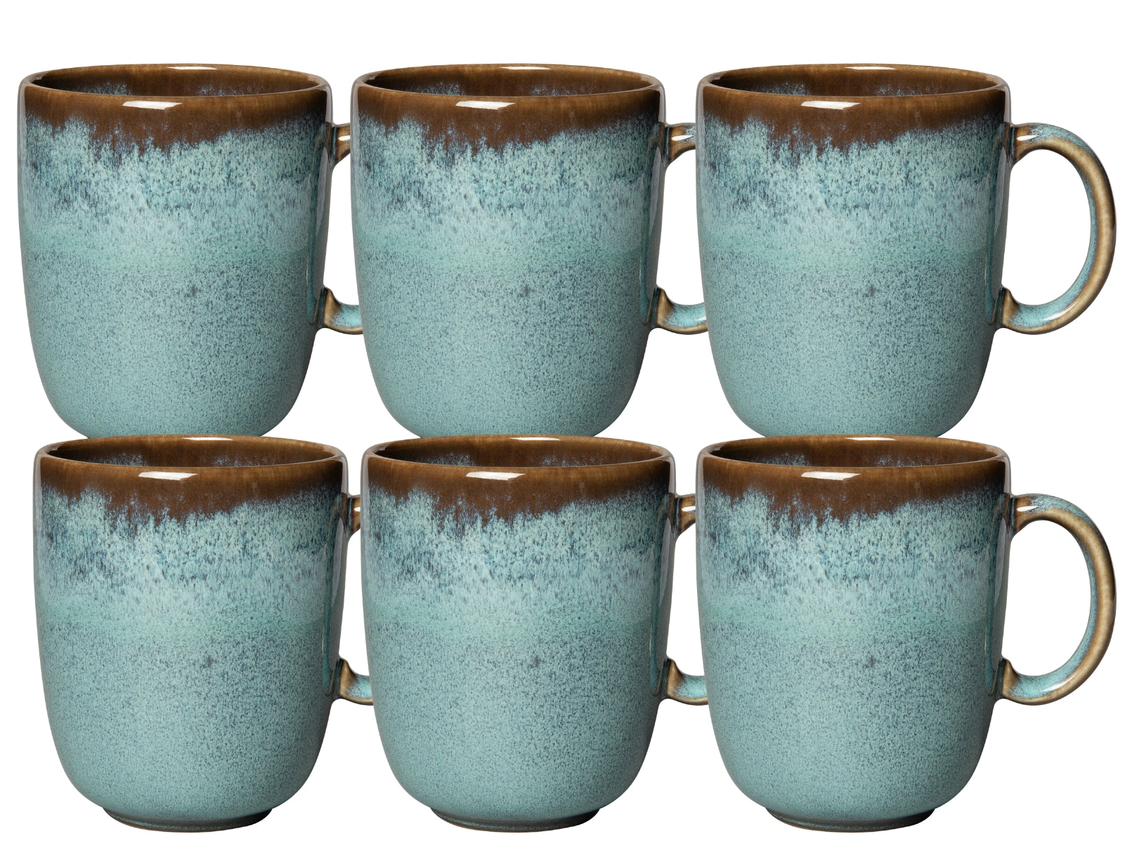 like Villeroy & Boch Lave glace Becher mit Henkel Set 0,4 l Set6