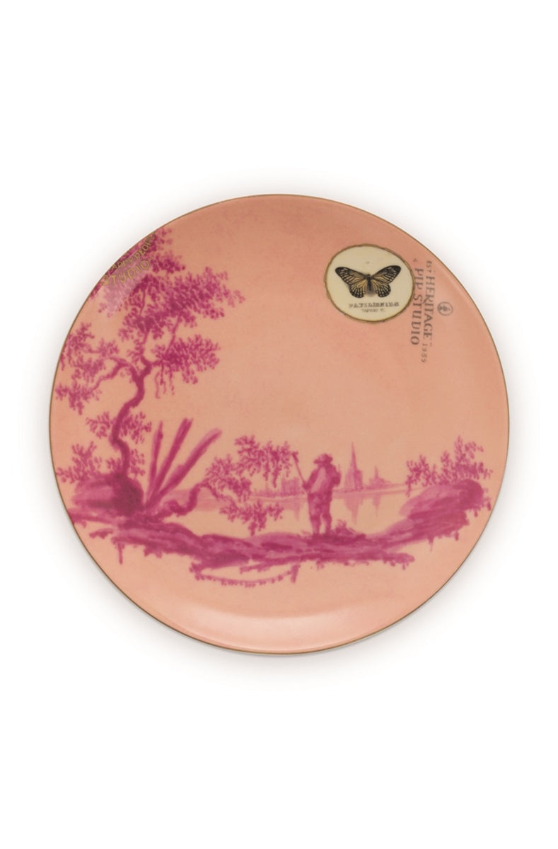 PIP STUDIO Heritage Teller painted pink 18 cm