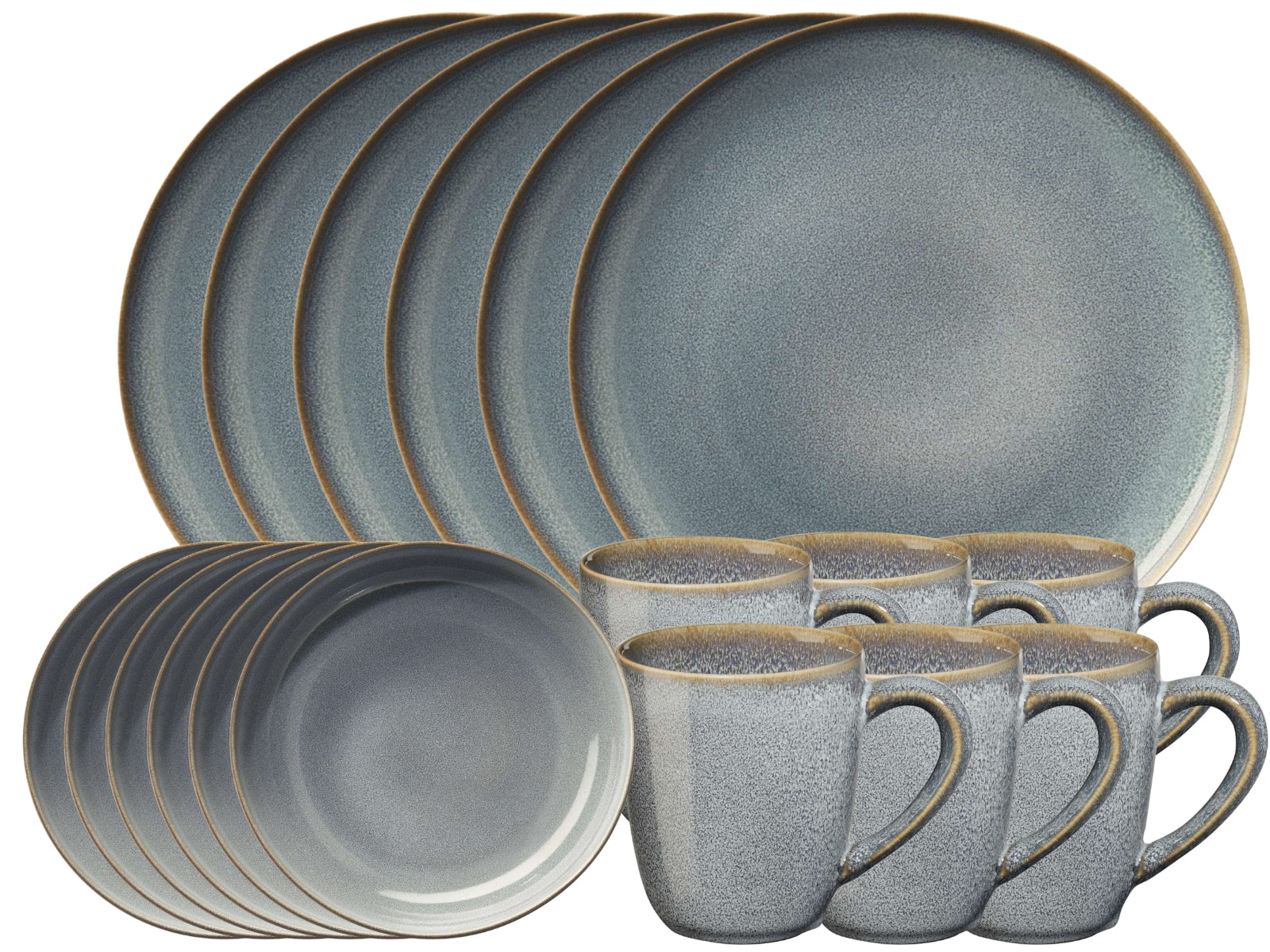 ASA SAISONS Frühstücksset 18tlg denim