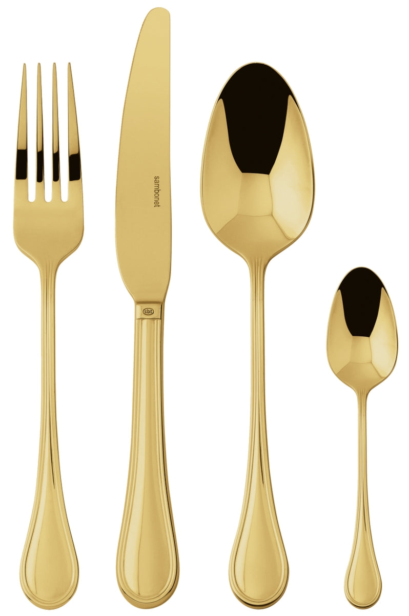 Sambonet Royal Edelstahl/PVD Gold Besteck 24tlg.Vh. - Produktbild 1