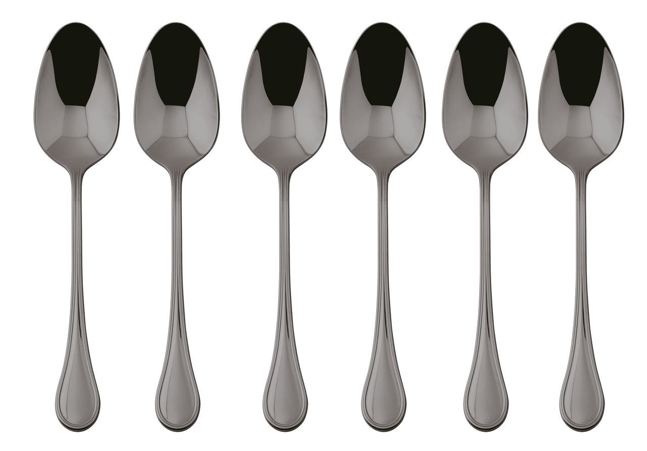 Sambonet Royal Edelstahl/PVD 2Black Mokkalöffel Set 6