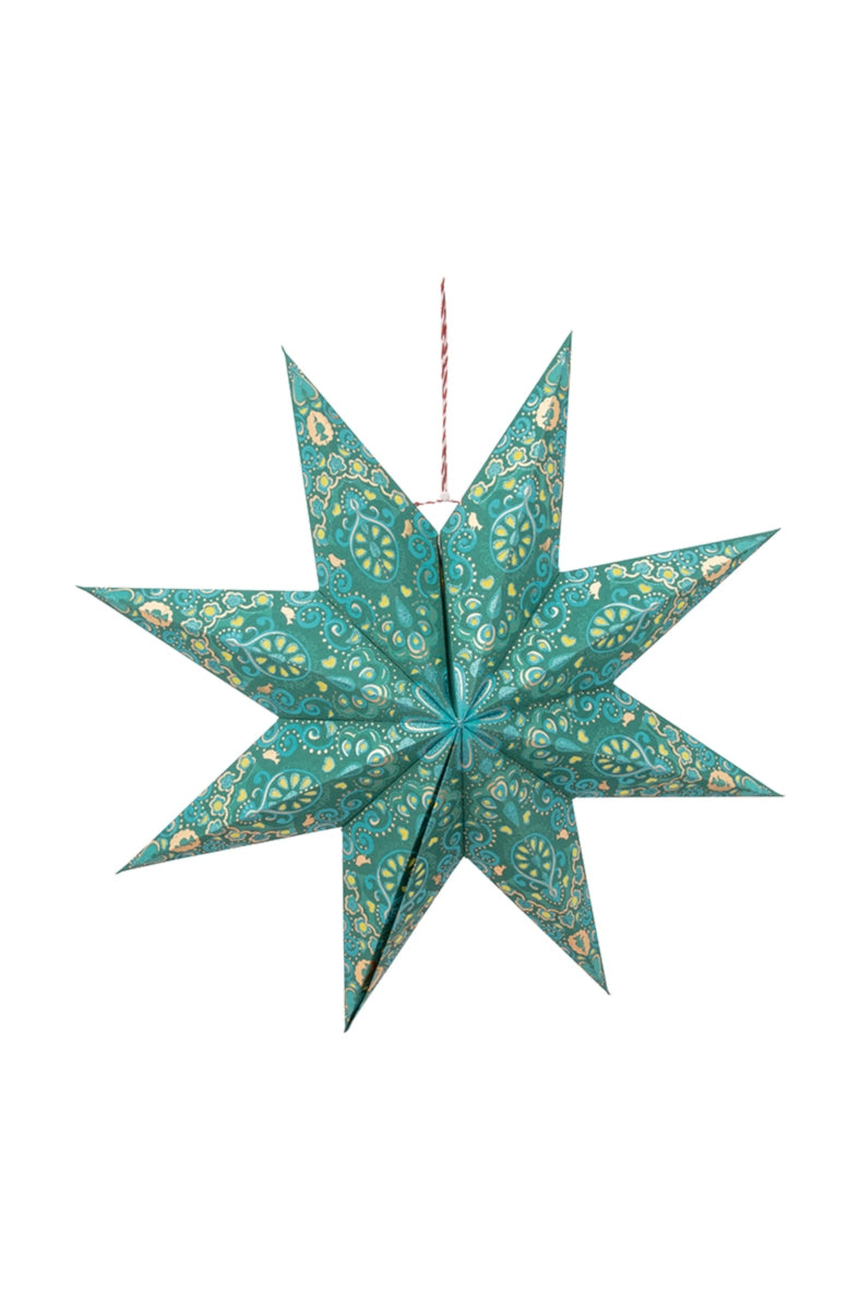 PIP STUDIO Christmas Star Paper Overall Print Green 60 cm