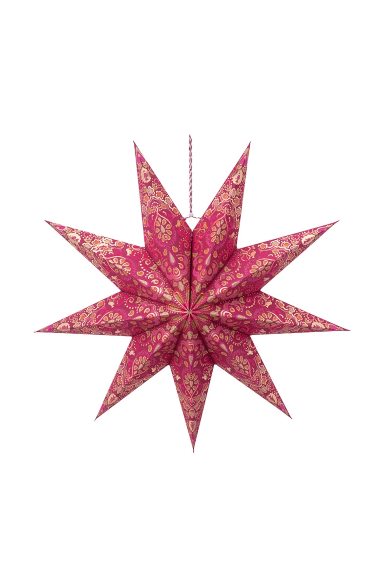PIP STUDIO Christmas Star Paper Overall Print Red 60 cm