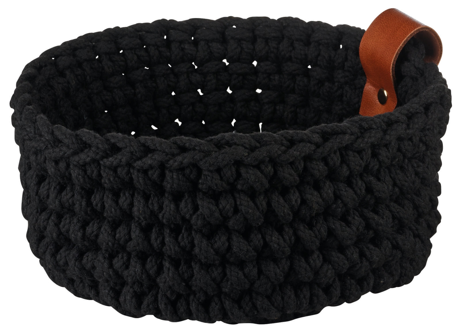 ASA Häkelkorb M schwarz 20 cm