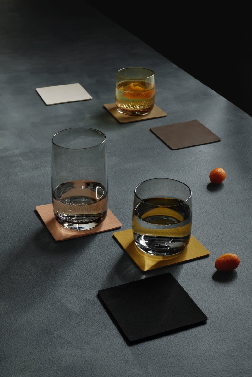 ASA Untersetzer soft leather cork 10 x 10 cm Set4