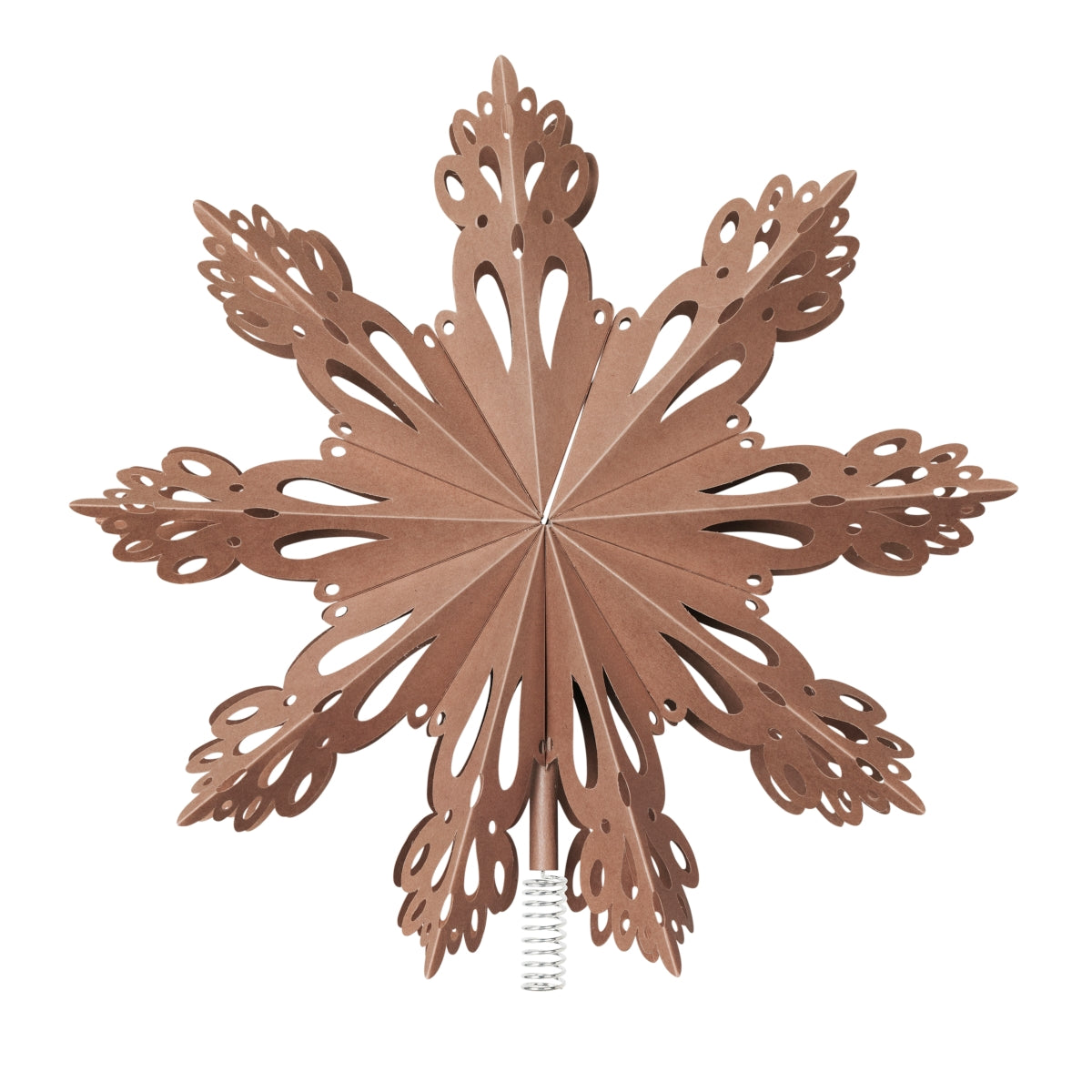 Broste Copenhagen CHRISTMAS STAR Baumspitze Papier indian tan 30 cm
