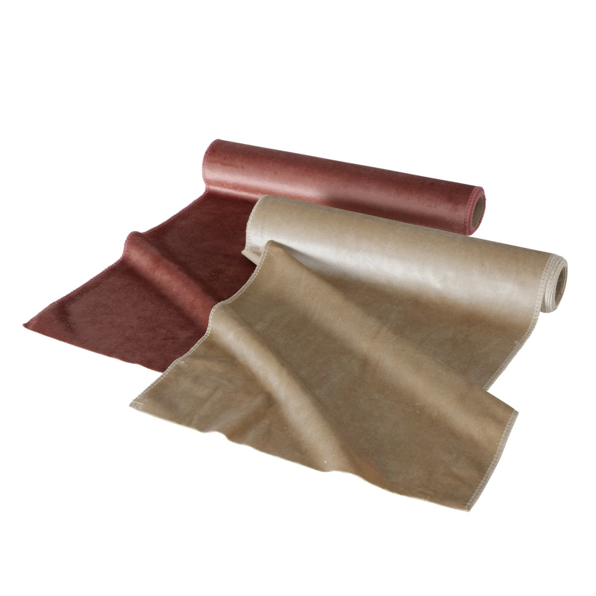 Boltze Velvet Dekostoff sortiert braun 200x35cm (1Stück)