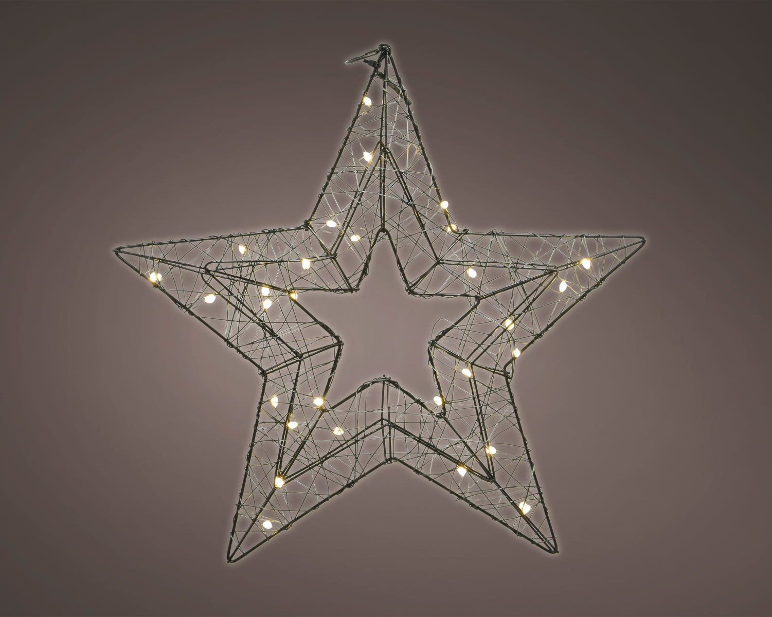 Lumineo Micro LED Stern schwarz 3 x 36 x 35 cm