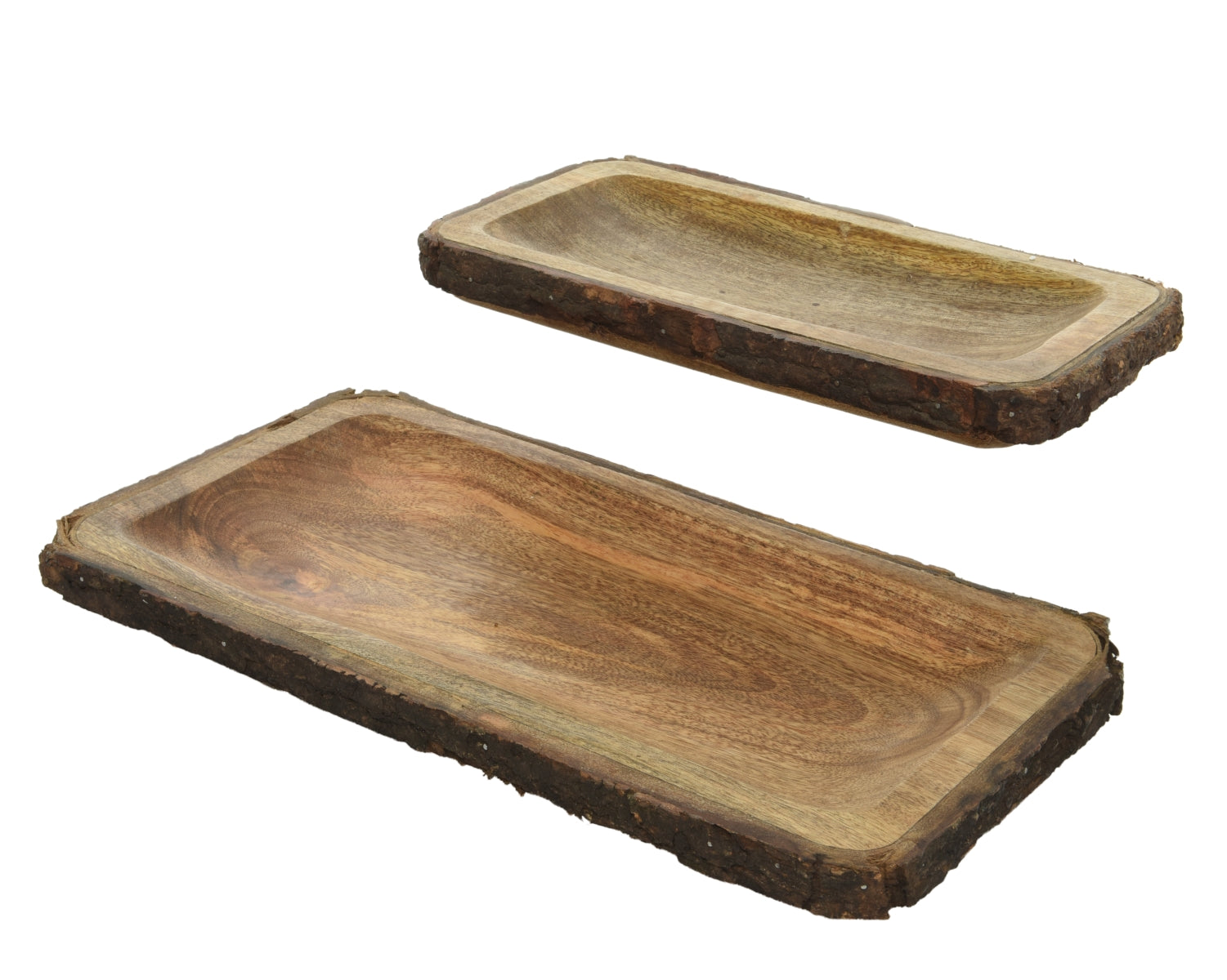 Decoris Dekoteller Mangoholz 16 & 21 cm Set2