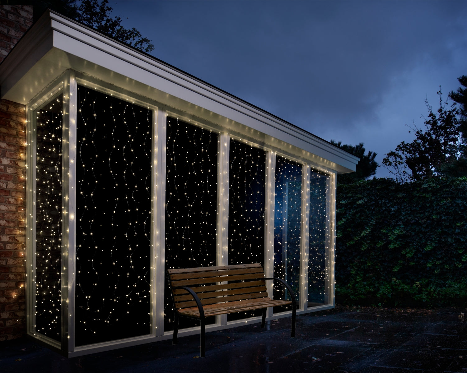 Lumineo Micro LED Lichtvorhang 190 x 200 cm