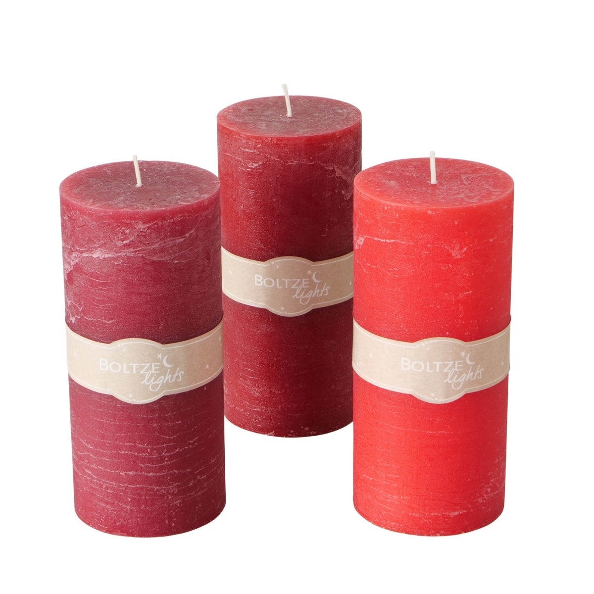 Boltze Stumpenkerze rot sortiert 15 x 9 cm (1 Stück)