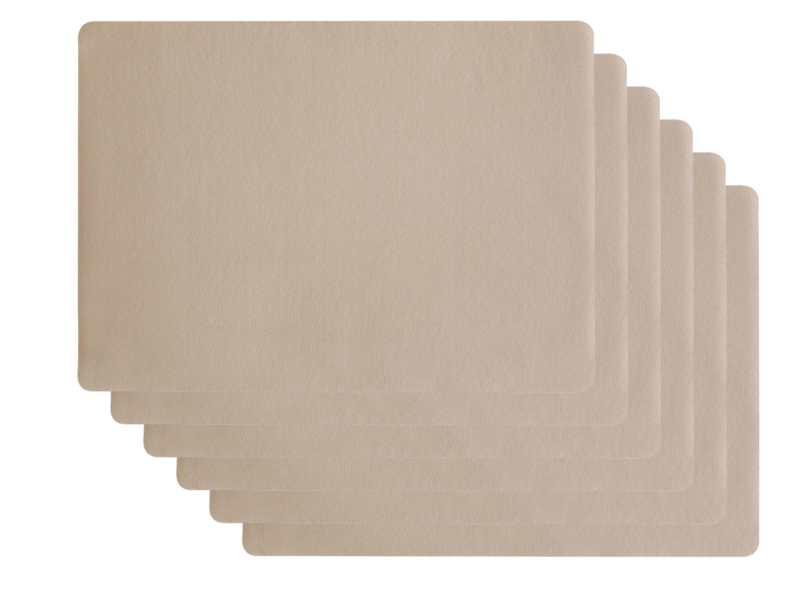ASA Selection Tischset Lederoptik stone 46 x 33 cm Set6 - Produktbild 1