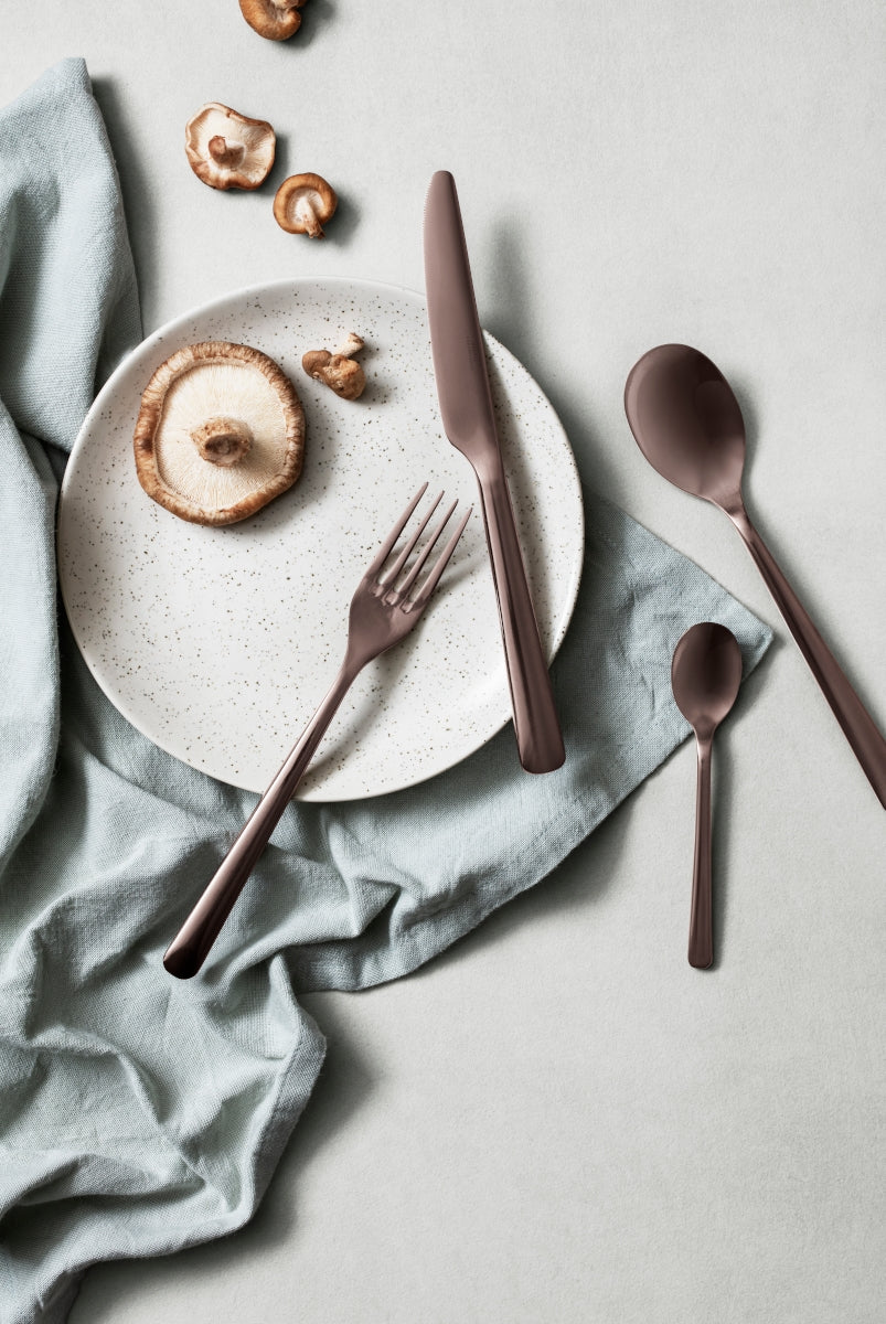 Broste Copenhagen NORDIC VANILLA Dessertteller 20cm Set6 Lifestyle4