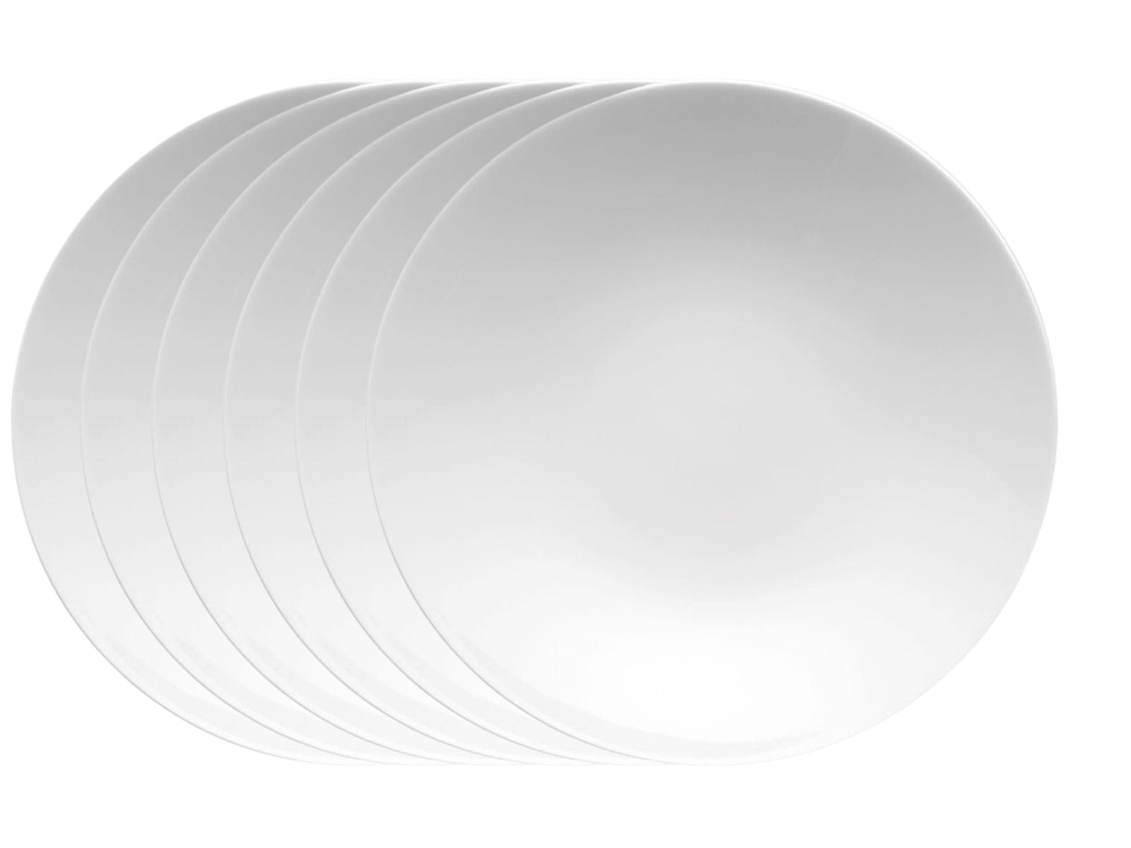 Rosenthal TAC Gropius Weiss Suppenteller 24 cm Set6 Freisteller