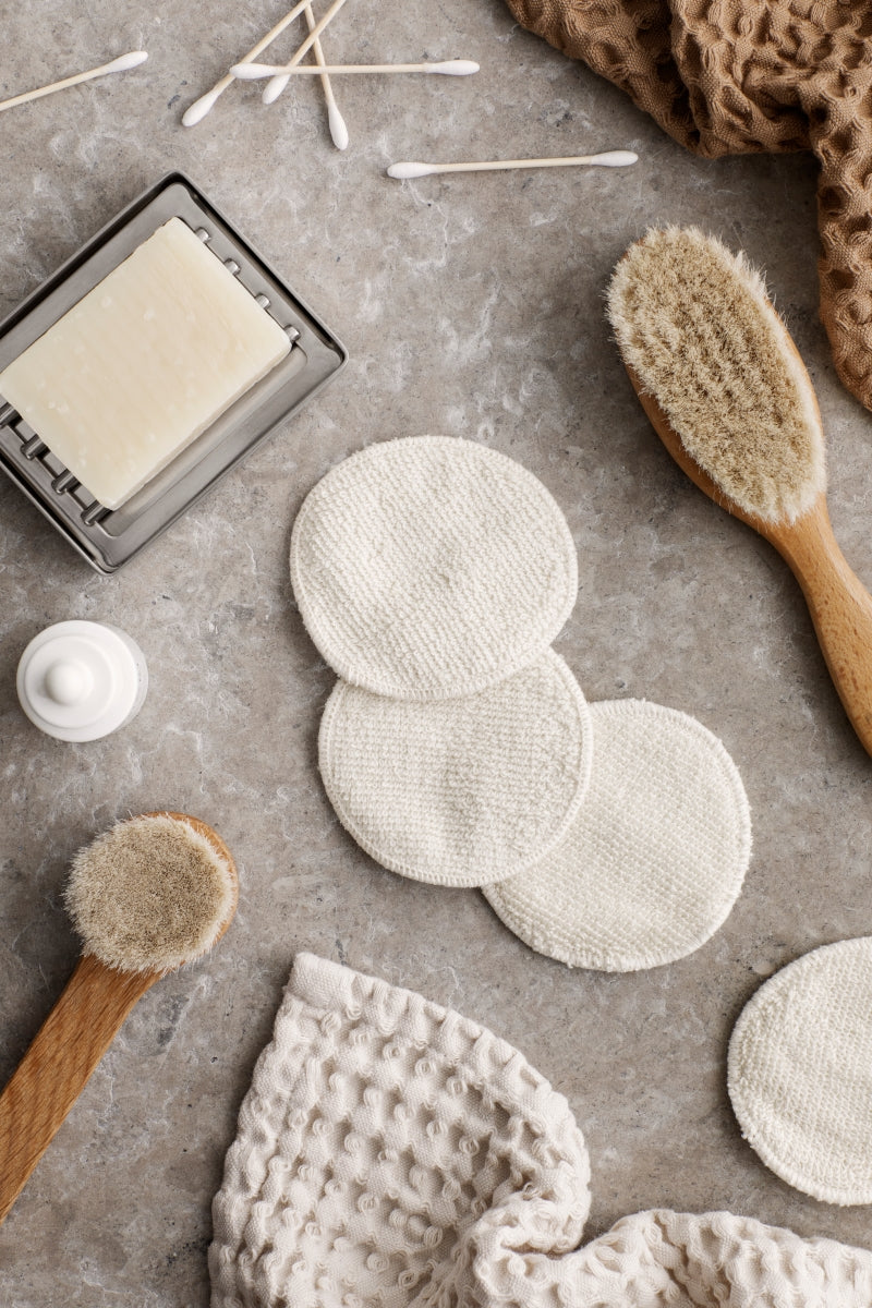 Blomus ASEA Abschminkpads mit Wäschenetz white 7tlg Lifestyle