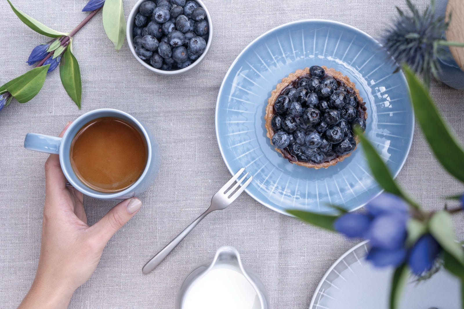 Rosenthal Joyn Denim Blue Espresso-Obertasse Lifestyle 3