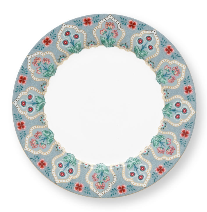PIP STUDIO Flower Festival Frühstücksteller Light Blue 21 cm
