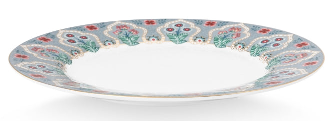 PIP STUDIO Flower Festival Frühstücksteller Light Blue 21 cm